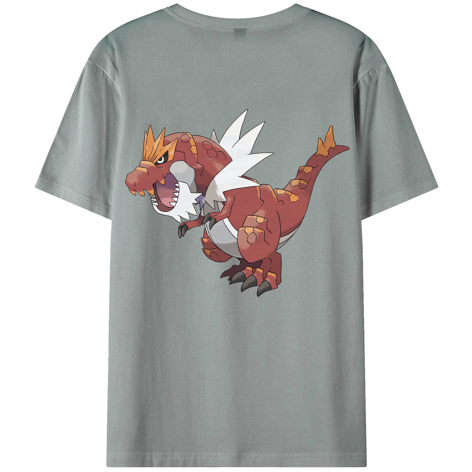 （画像用） ポケットモンスター Pokémon 綿100％ メンズ半袖Tシャツ（バックプリント） 通気性
